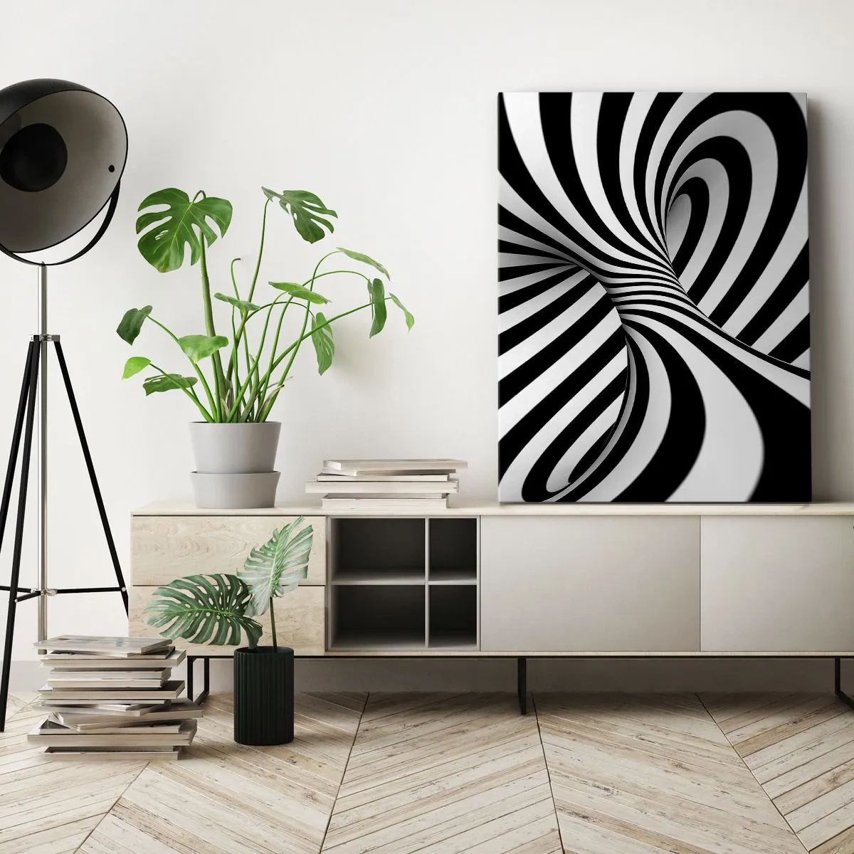 Vászonkép - Összetétel: táncoló tér - 50x70 cm