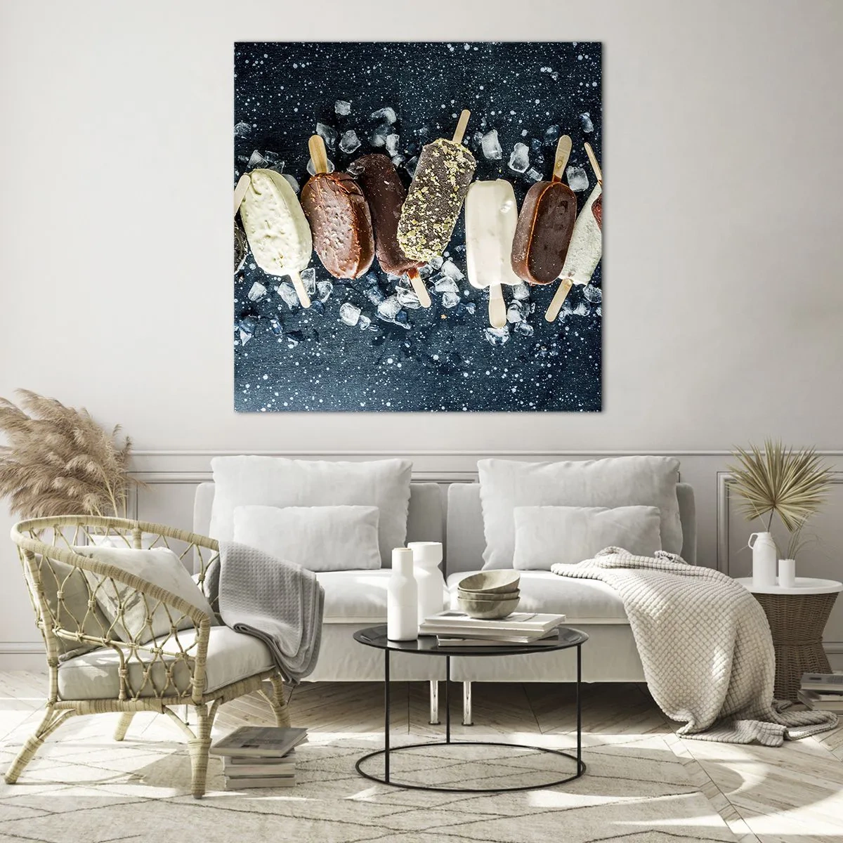 Üveg kép - A forró nyár íze - 60x60 cm