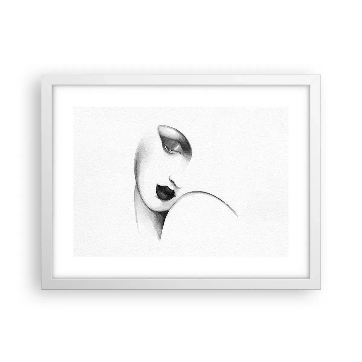 Poszter fekete keretben - Łempicka stílusában - 40x30 cm