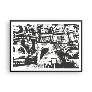 Poszter fehér keretben - Rend vagy káosz? - 100x70 cm