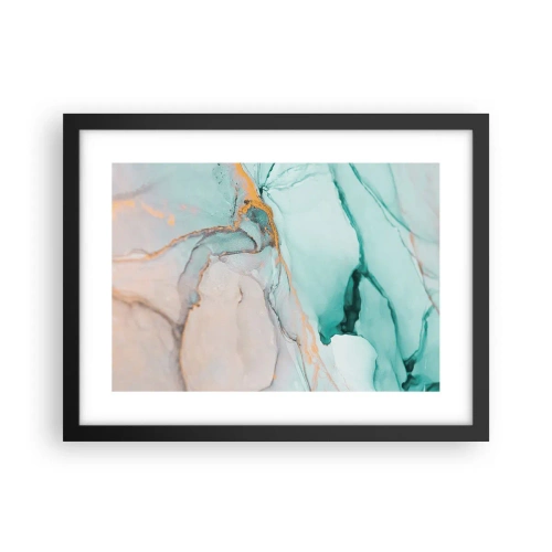 Poszter fehér keretben - Formák és színek tánca - 40x30 cm