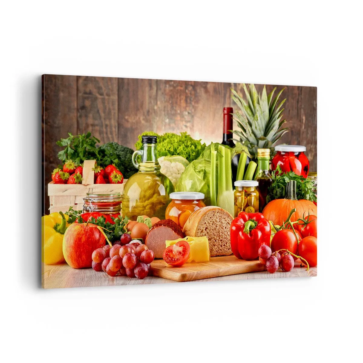 Vászonkép - Füstölt, sült és pácolt - 120x80 cm