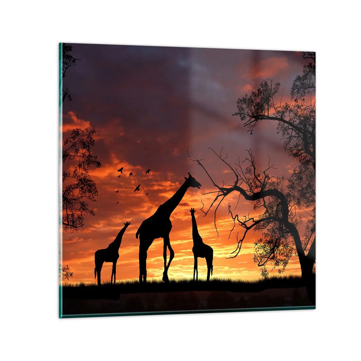 Üveg kép - Egy kis vacsora szeretteivel - 70x70 cm