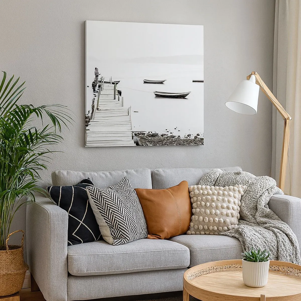 Vászonkép - Csendes és tiszta víz felett - 30x30 cm