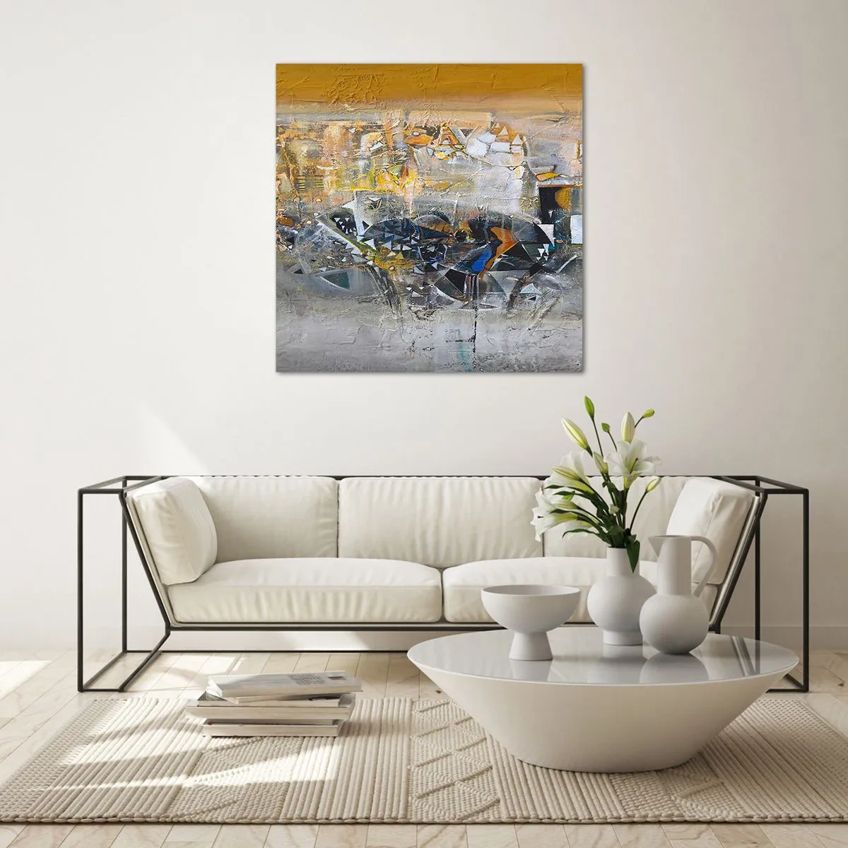 Üveg kép - Minden rendben lesz - 40x40 cm