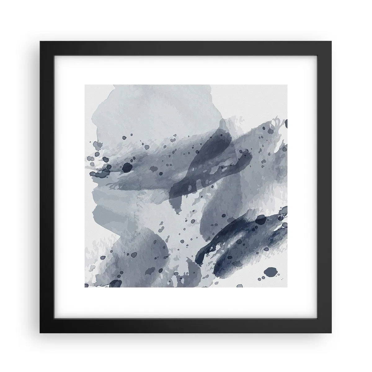 Poszter fehér keretben - A víz természetének tanulmánya  - 30x30 cm