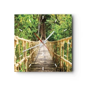 Falióra, Óra - Zöldben ragadva - 30x30 cm