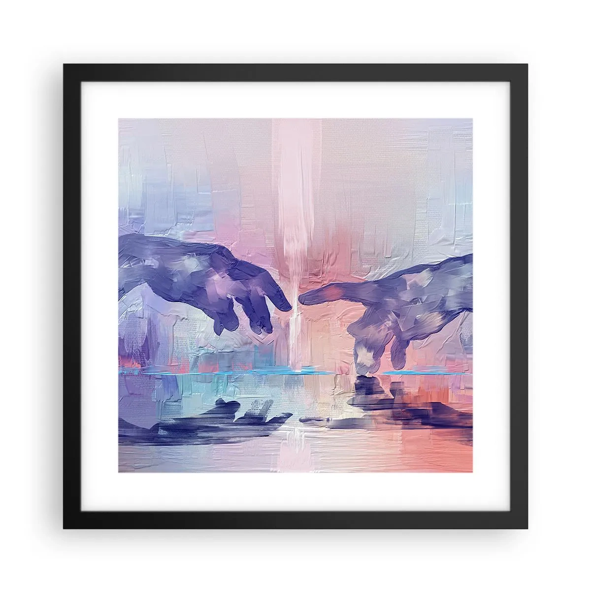 Poszter fehér keretben - Az élet isteni szikrája - 40x40 cm