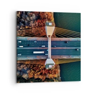 Vászonkép - TÚL a vizeken, túl az erdőkön - 70x70 cm