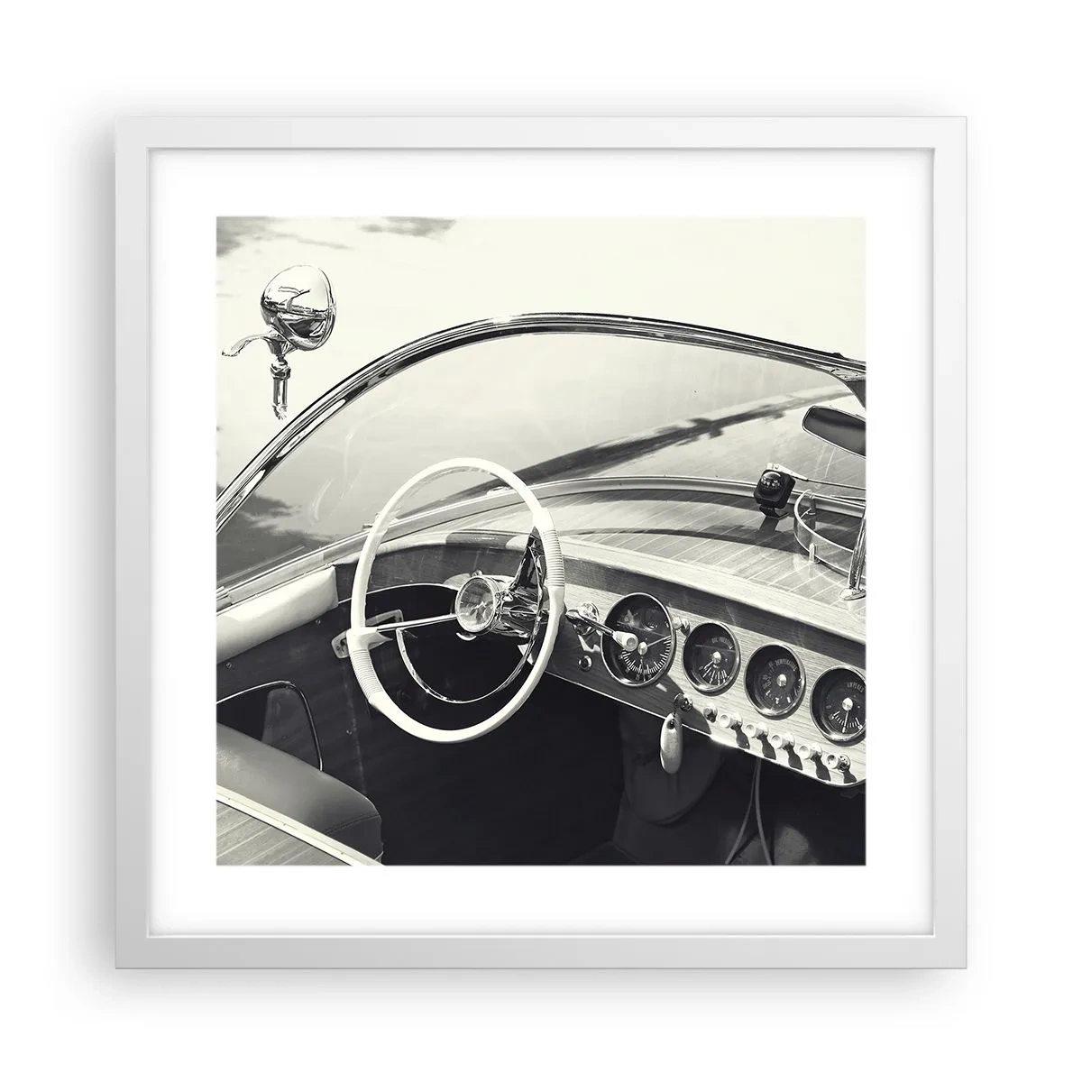 Poszter fekete keretben - Időjárás a gazdagoknak - 40x40 cm