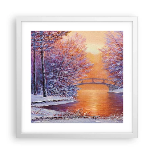 Poszter fekete keretben - Találkozzunk itt - 40x40 cm