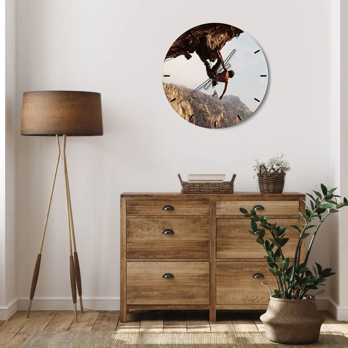 Falióra, Óra - A világ egy szikladarabon összezsugorodott egy kézben - 30x30 cm