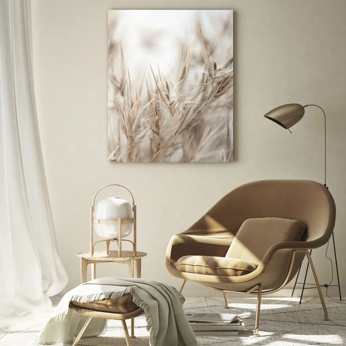 Üveg kép - Mező és szél - 80x120 cm