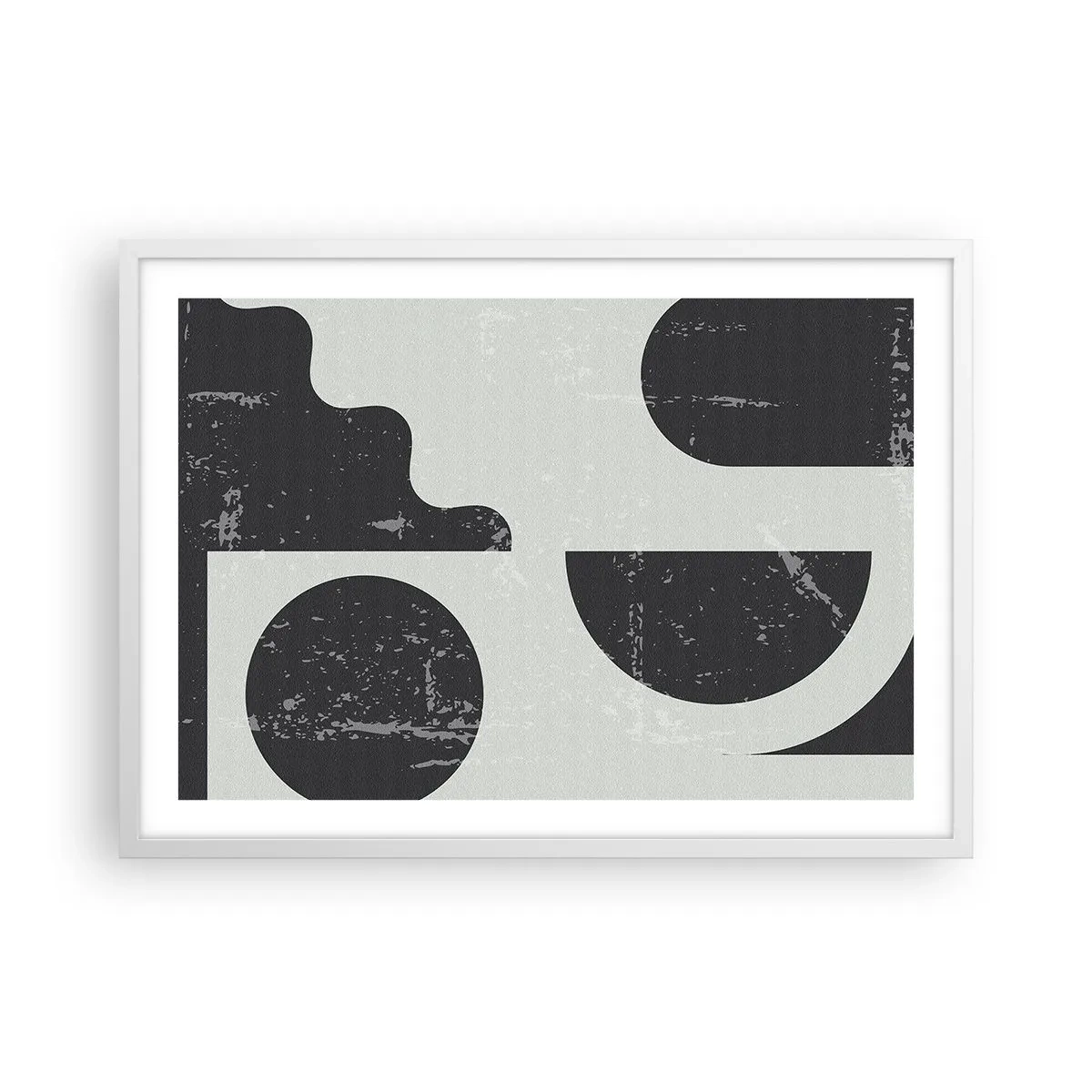 Poszter fekete keretben - Kompozíció fent és lent - 70x50 cm