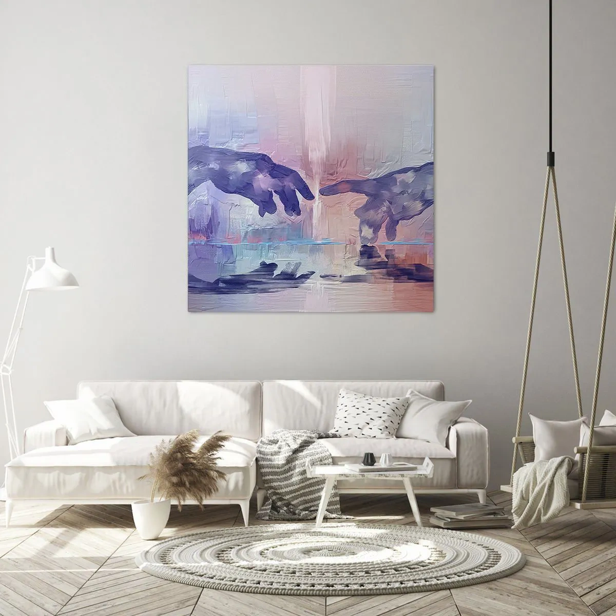 Vászonkép - Az élet isteni szikrája - 70x70 cm