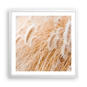 Poszter fekete keretben - A fű arany susogása - 50x50 cm