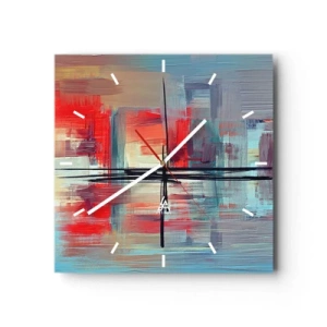 Falióra, Óra - Tájkép egy ismeretlen dimenzióban - 40x40 cm