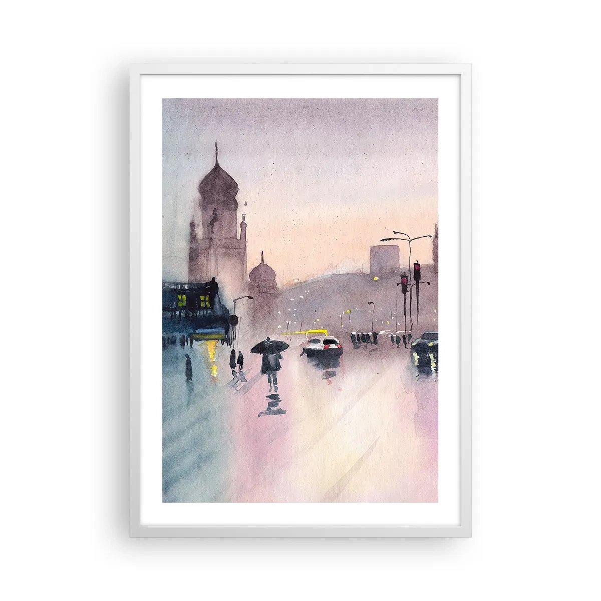 Poszter fekete keretben - Az esős ködben - 50x70 cm