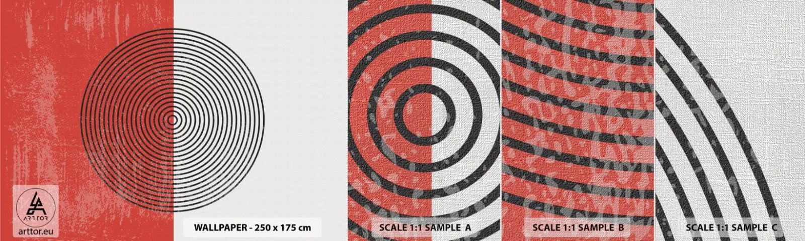 Fotótapéta Minta Premium Canvas - Pont a célba - Absztrakció, Darab, Grafika - 100x30 cm