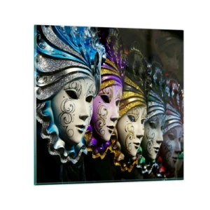 Üveg kép - Rejtély aranyban és ezüstben - 40x40 cm