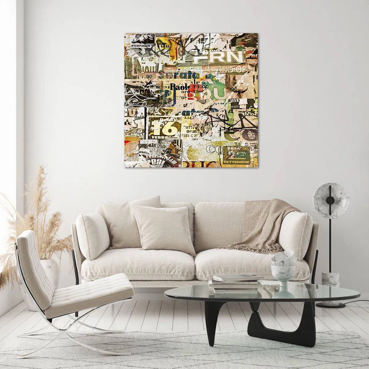 Üveg kép - Ej, történik… - 60x60 cm