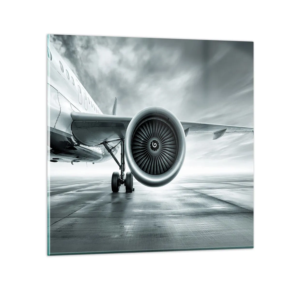 Üveg kép - Van erő! - 40x40 cm