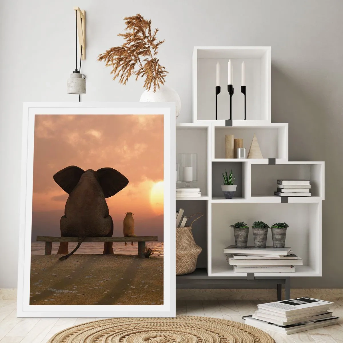 Poszter fekete keretben - Jó együtt hallgatni - 61x91 cm