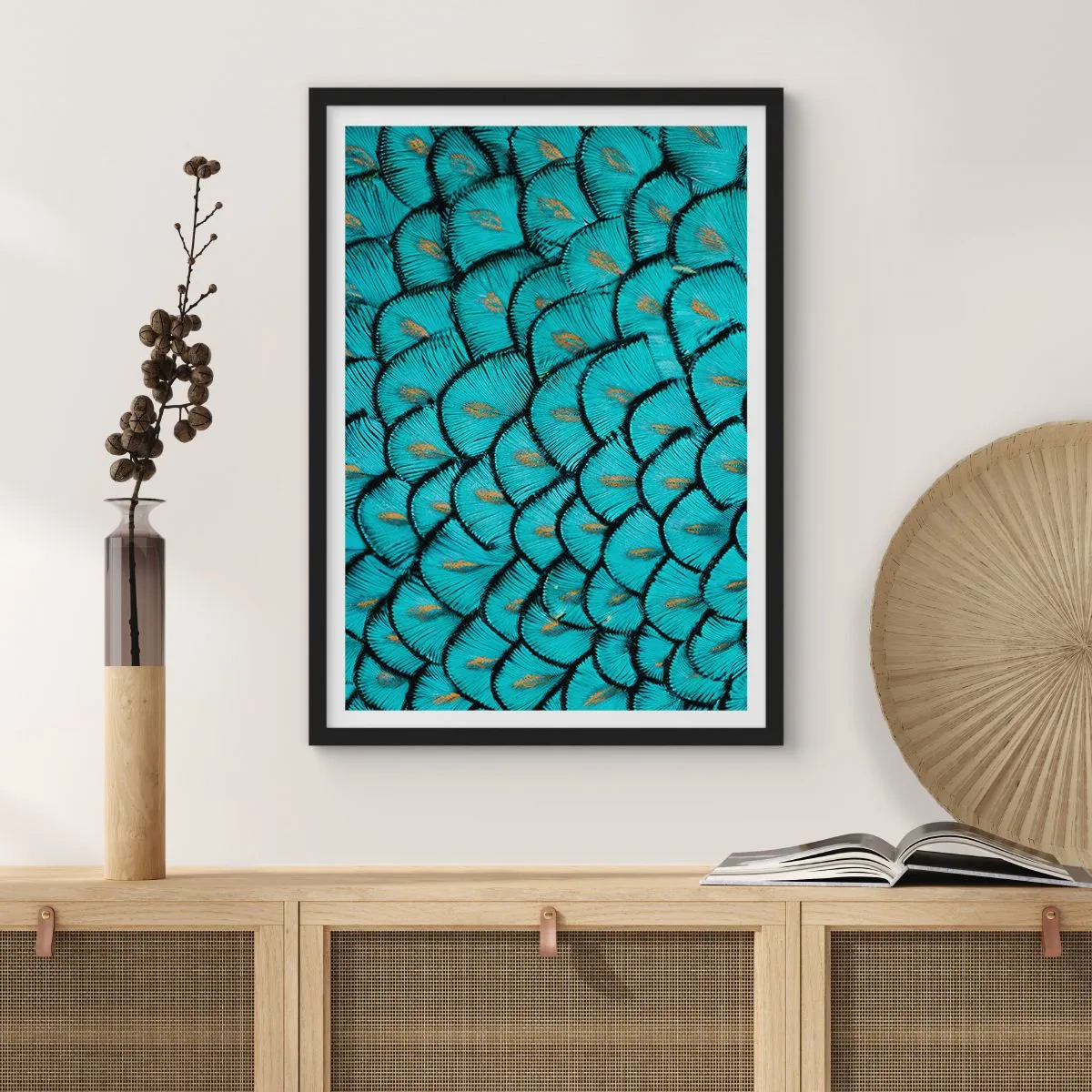 Poszter fehér keretben - A tollak nagy gálája - 30x40 cm