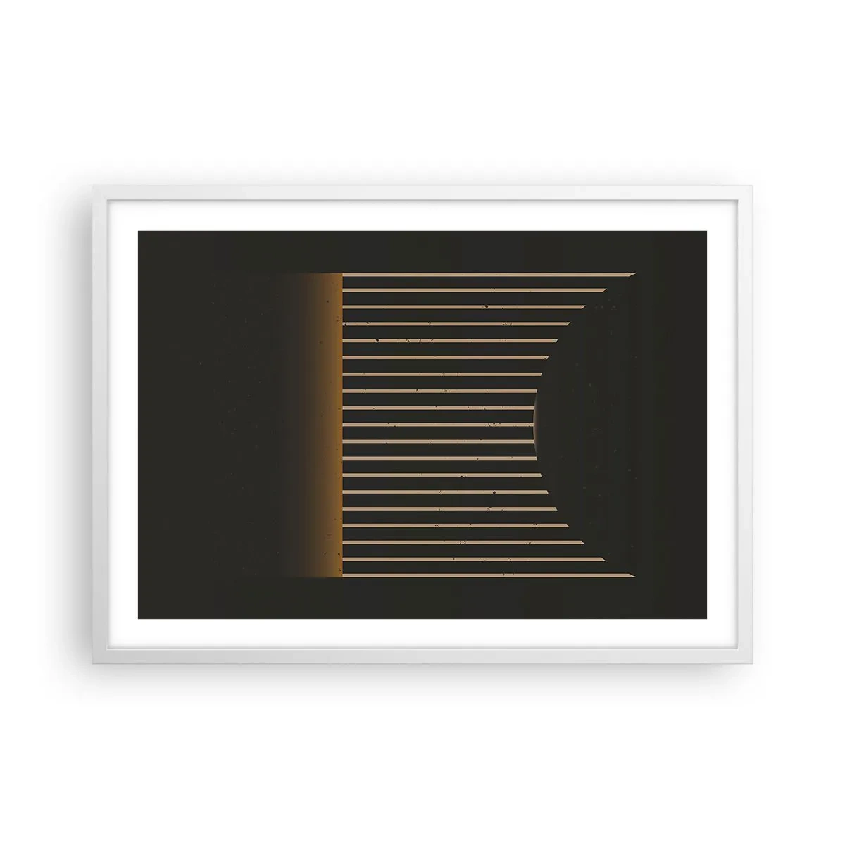 Poszter fekete keretben - Fedezze fel a sötétséget - 70x50 cm