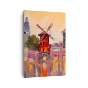 Vászonkép - Párizsi ikonok - Moulin Rouge - 70x100 cm