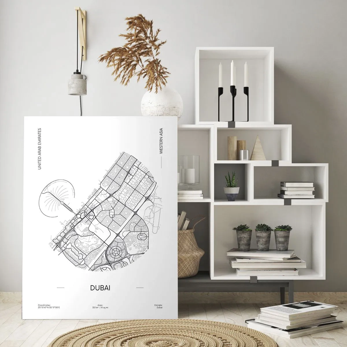 Üveg kép - Dubai anatómiája - 50x70 cm