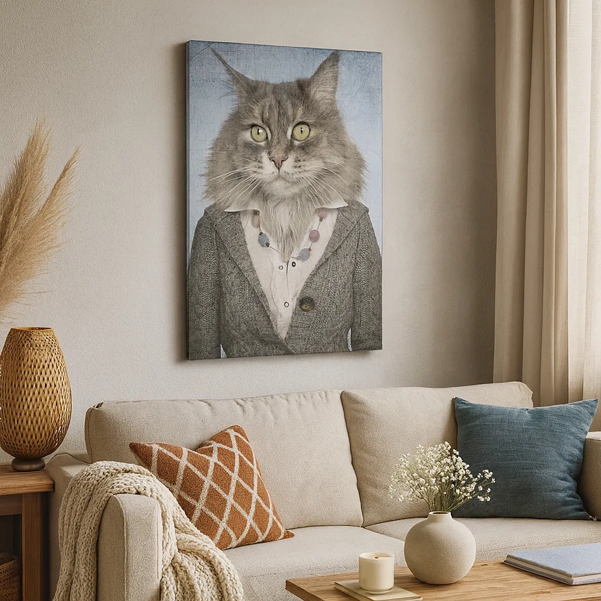 Vászonkép - A szőrmék újra divatosak - 50x70 cm