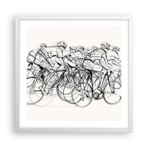 Poszter fekete keretben - Együtt, a csapatban - 50x50 cm