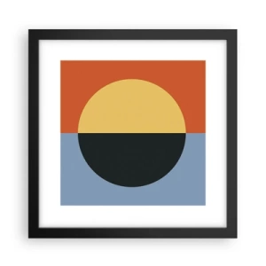 Poszter fehér keretben - A meleg és a hideg kompozíciója - 30x30 cm