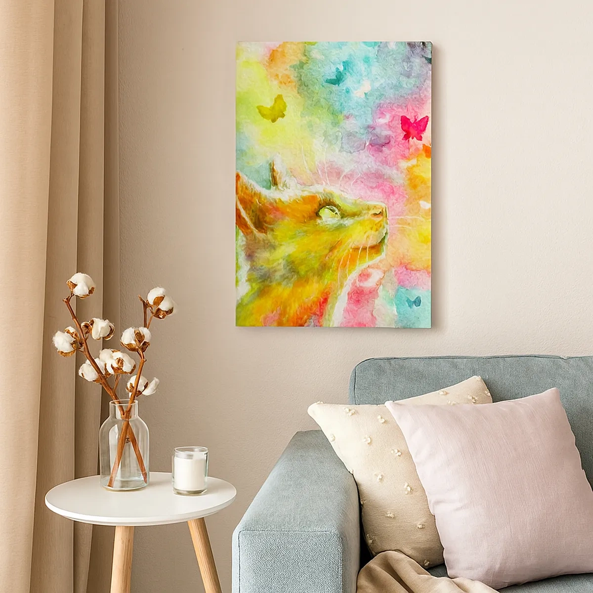 Vászonkép - Baju-baju a macskaparadicsomban - 50x70 cm