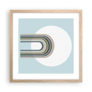 Poszter világos tölgy keretben - Ellenállhatatlan vonzalom - 40x40 cm