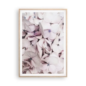 Poszter világos tölgy keretben - A virágok áradatában - 70x100 cm