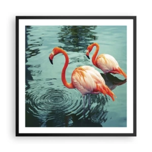 Poszter fehér keretben - Most divatban vagyunk - 60x60 cm