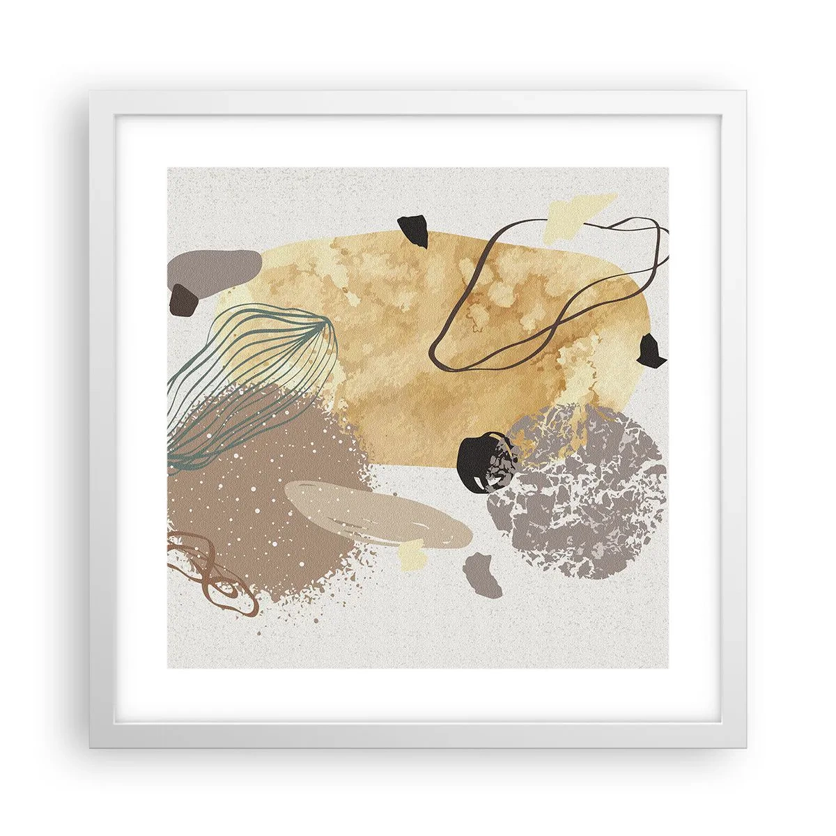 Poszter fekete keretben - Alkalmazott plumkológia - 40x40 cm