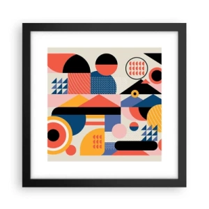 Poszter fehér keretben - Összetétel: játszadozzunk - 30x30 cm