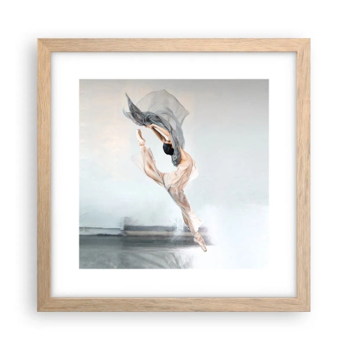 Poszter világos tölgy keretben - A tánc felindulásában - 30x30 cm