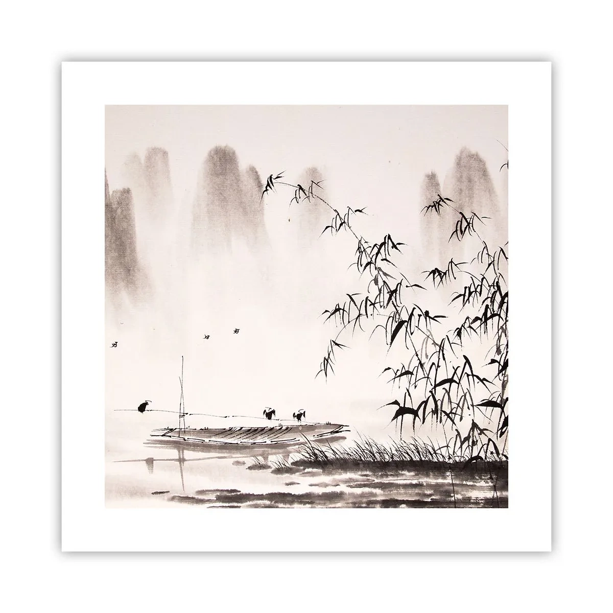 Poszter - A rizsföldek csendje - 40x40 cm