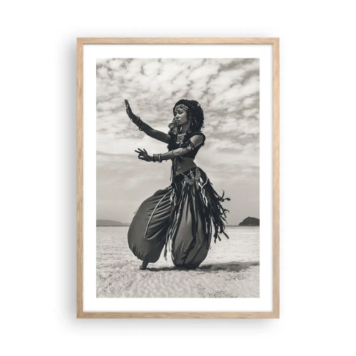 Poszter világos tölgy keretben - A déli szigetek tánca - 50x70 cm