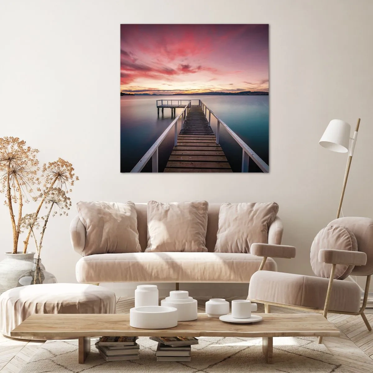 Vászonkép - Az este szelíd lángja - 30x30 cm