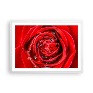 Poszter fekete keretben - A harmatcseppekben - 70x50 cm