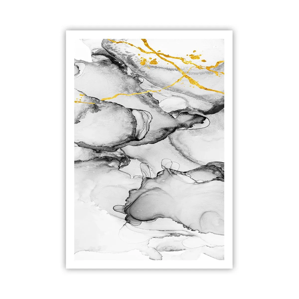 Poszter - Arany motívumú kompozíció - 70x100 cm