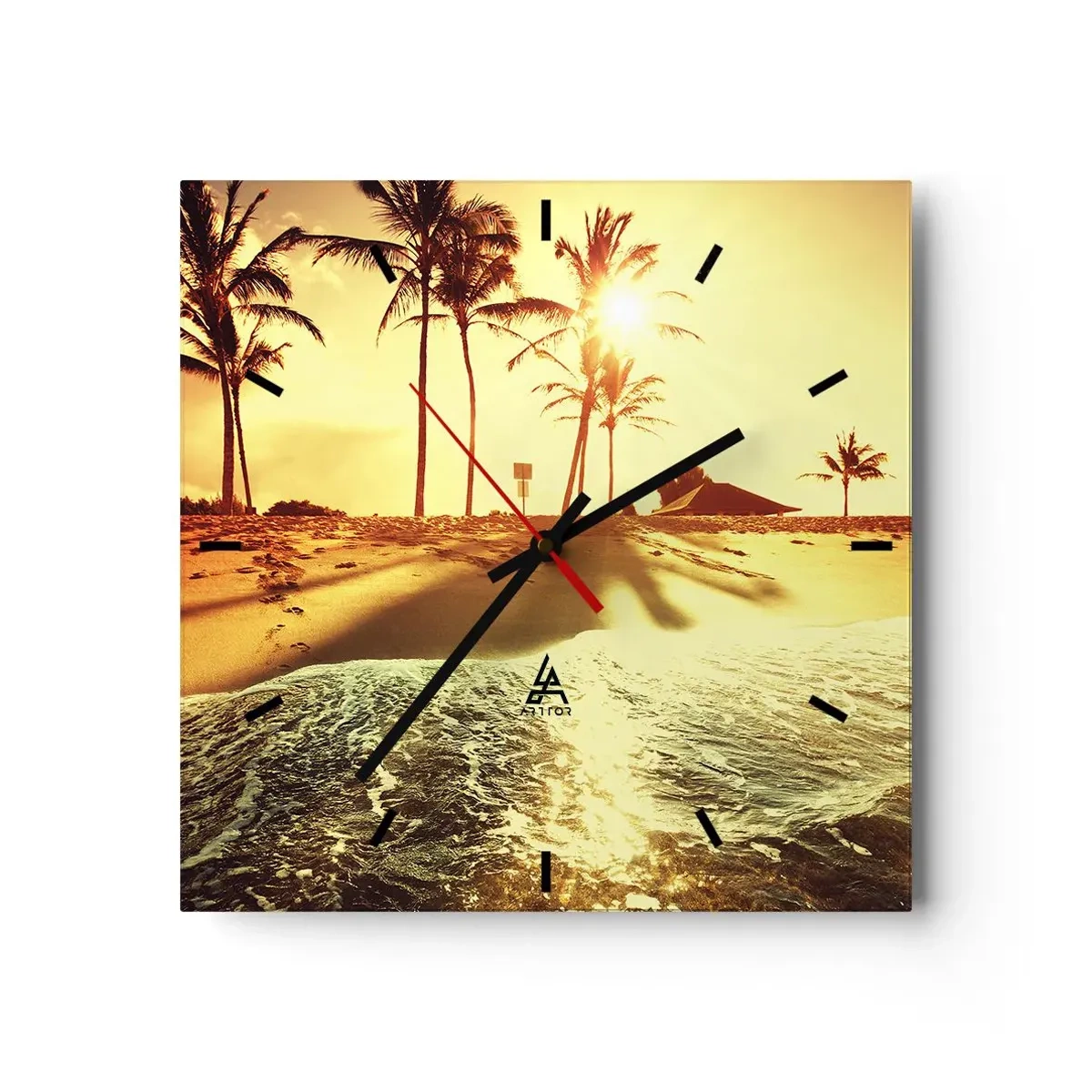 Falióra, Óra - Kaliforniai délután - 30x30 cm