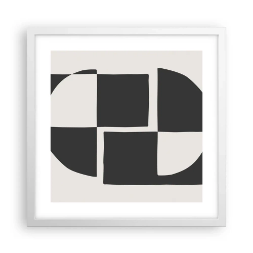 Poszter fekete keretben - Antitézis – szintézis - 40x40 cm