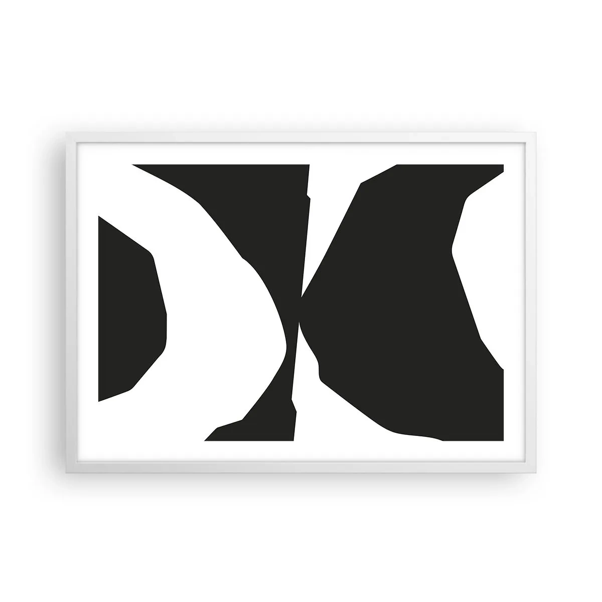 Poszter fekete keretben - Pozitív-negatív - 70x50 cm