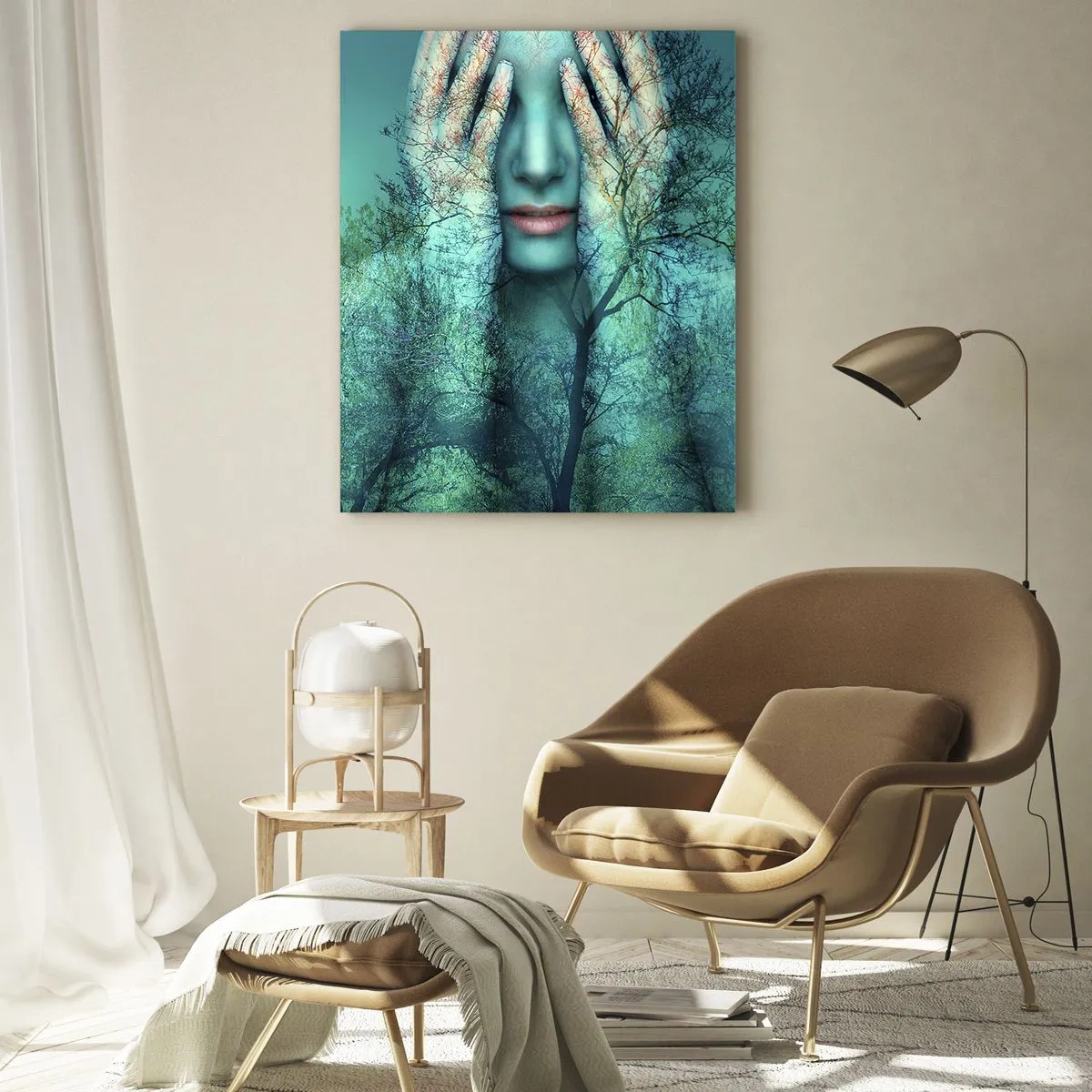 Üveg kép - Kékbe merítve - 70x100 cm